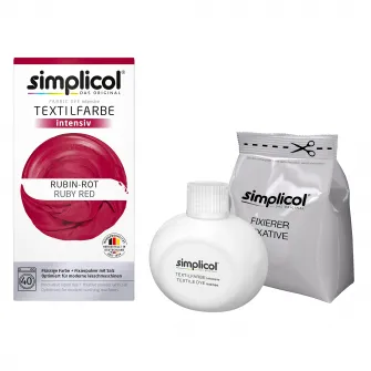 Vopsea haine Simplicol Rosu-rubiniu