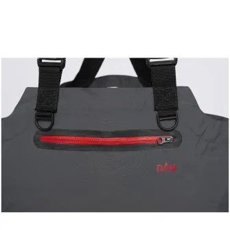Waders/Costum pescuit DAM Dryzone Breathable Chest Stockingfoot, marime 46-47 , gri