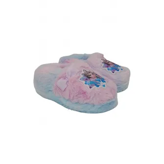 Walt Disney, Papuci cu imprimeu Frozen, Roz pal, Albastru deschis, 32-33 EU