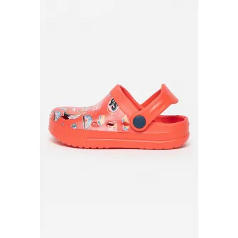 Walt Disney, Saboti slingback cu imprimeu Cars, Rosu, 32-33 EU