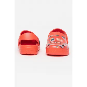 Walt Disney, Saboti slingback cu imprimeu Cars, Rosu, 32-33 EU