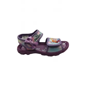 Walt Disney, Sandale cu velcro si model, Lila, 22 EU