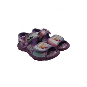 Walt Disney, Sandale cu velcro si model, Lila, 22 EU