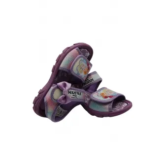 Walt Disney, Sandale cu velcro si model, Lila, 22 EU