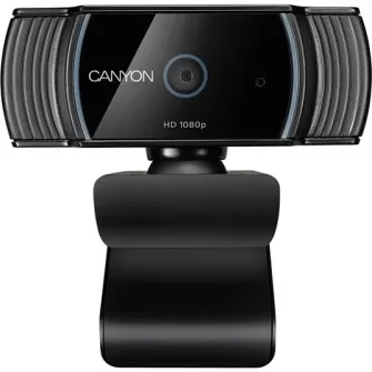 Веб-камера Canyon CNS-CWC5, Full HD, 2 Мп, автофокус, вращение на 360, кабель 2 м, USB2.0, Черный