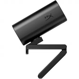 Webcam HyperX Vision S, 4K@30FPS, 1080p@60FPS, senzor 8mp. corp din aluminiu, magnetic privacy cover, lentila din sticla 5G2P, camp vizual 90 de grade