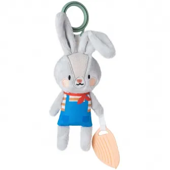 Zanganitoare moale pentru bebelusi, Taf Toys, Iepurasul Rylee, Gri