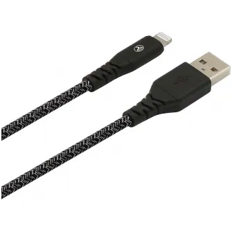 Зеленый кабель для передачи данных Tellur, USB на MFI Lightning, 2,4, 1 м, черный