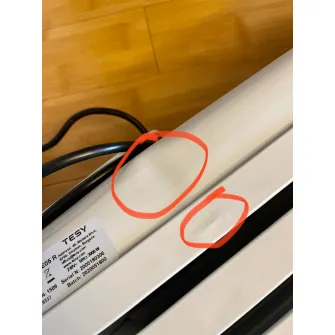 Calorifer TESY CC 2510 E05 R, 2500 W, 10 elementi, 3 trepte putere, Termostat de siguranta, Termostat reglabil, Protectie anti-inghet, Alb