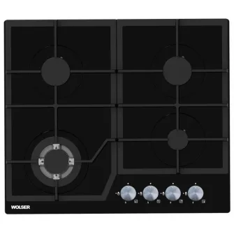 Plita incorporabila cu gaz Wolser WL-6400 GBN Q Black