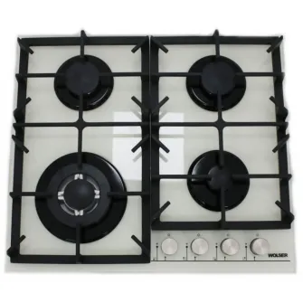 Plita incorporabila cu gaz Wolser WL-KF 6400 Ivory Glass FFD