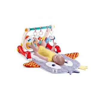Antepremergator multifunctional 3 in 1 AliBibi, cu jucarii detasabile, pian si salteluta interactiva