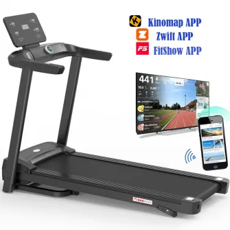 Banda de alergat Bodyfit Z5500, motor de 2.5 CP, greutate suportata de 120 kg, viteza 14.8 km/h, display LED cu mai multe functii