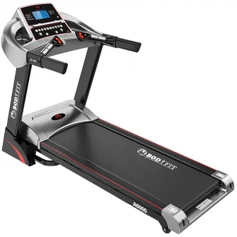 Banda de alergat electrica BodyFit A6000, Motor 3.25 CP, App FitShow, 15% Inclinatie electrica, Viteza pana la 16km/h, 130 kg Greutate Suportata, Suprafata alergare 130 x 46 cm
