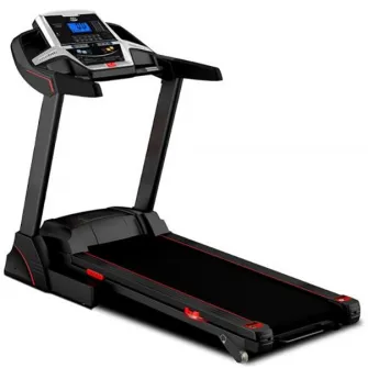 Banda de alergat electrica FitTronic D100, motor 2.5 CP, Bluetooth, Kinomap, Zwift, Newrunway, Self oil - ungere automata, sistem de amortizare in 6 puncte + arcuri, pliabila cu cilindru, intrare mp3 si USB pt muzica, cheie siguranta