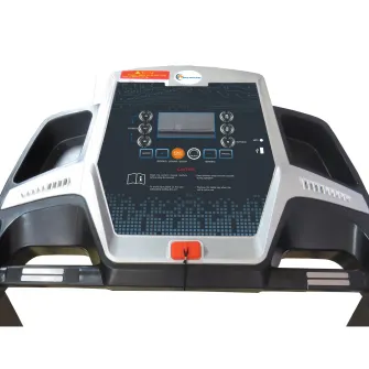 Banda de alergat electrica FitTronic D100, motor 2.5 CP, Bluetooth, Kinomap, Zwift, Newrunway, Self oil - ungere automata, sistem de amortizare in 6 puncte + arcuri, pliabila cu cilindru, intrare mp3 si USB pt muzica, cheie siguranta