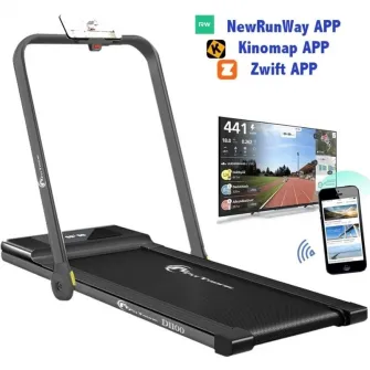 Banda de alergat electrica FitTronic D1100, Viteza pana la 14km/h, Apps Kinomap, Zwift, Newrunway