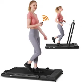 Banda de alergat electrica FitTronic D1100, Viteza pana la 14km/h, Apps Kinomap, Zwift, Newrunway