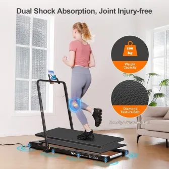 Banda de alergat electrica FitTronic D1100, Viteza pana la 14km/h, Apps Kinomap, Zwift, Newrunway