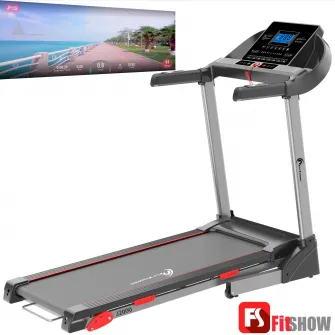 Banda de alergat electrica FitTronic J2000, motor 3.0 CP, MP3, USB, aplicatia Fitshow App