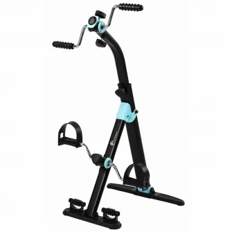 Bicicleta de recuperare pentru maini si picioare FitTronic P600, Pliabila, Display, Ghidon ajustabil