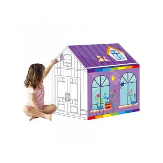Casuta 2 in 1 AliBibi, construieste si coloreaza