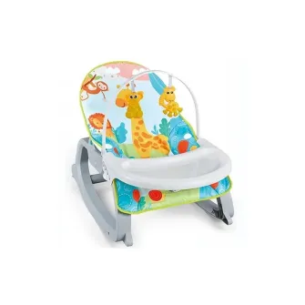Scaun balansoar 2 in 1 pentru copii AliBibi, cu masuta si muzica