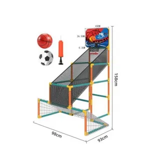 Set 2 in 1 Baschet si fotbal AliBibi