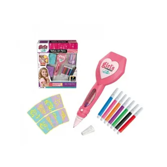 Set creativ tatuaje AliBibi cu creion electronic inclus