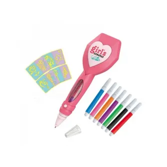 Set creativ tatuaje AliBibi cu creion electronic inclus