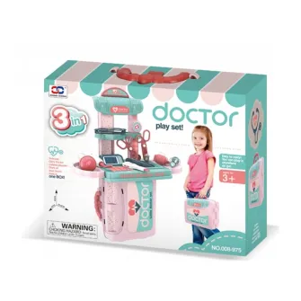 Set de joaca doctor 3 in 1 pentru copii AliBibi, 24 de piese