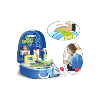 Set de joaca trusa de doctor tip ghiozdan Alibibi