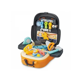 Set de scule 4 in 1 AliBibi, rucsac, troler, banc de lucru, masa de lucru