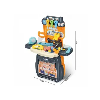 Set de scule 4 in 1 AliBibi, rucsac, troler, banc de lucru, masa de lucru