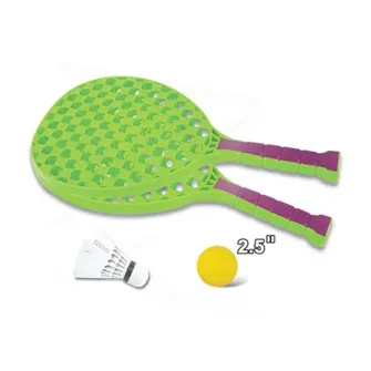 Set sport multifunctional 5 in 1 Alibibi, ce contine cos minge baschet, rachete badminton, fileu