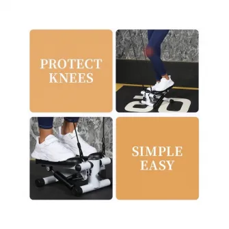 Stepper FitTronic® S100, afisaj electronic, corzi pentru antrenarea bratelor