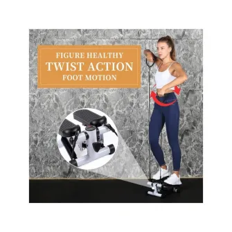 Stepper FitTronic® S100, afisaj electronic, corzi pentru antrenarea bratelor