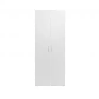 Dulap ALMA 2 usi, 1 raft, bara haine, alb, 80x52x203 cm