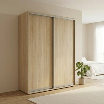 Dulap Cupe Fenix cu 2 usi, 2 PAL, Sonoma, 180x60x220 cm
