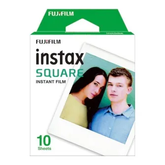 Set aparat foto Instant Fujifilm Instax SQ1 Glacier Blue cu husa, album si hartie foto square 1x10