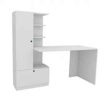 Birou de studiu Domingos - Alb 149 x 140 x 61