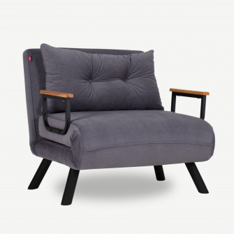 Canapea extensibila cu 1 loc Sando Single - Gri 78 x 78 x 60 cm