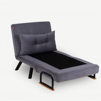 Canapea extensibila cu 1 loc Sando Single - Gri 78 x 78 x 60 cm