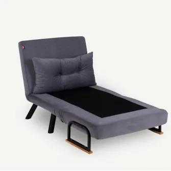 Canapea extensibila cu 1 loc Sando Single - Gri 78 x 78 x 60 cm