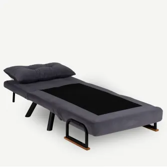 Canapea extensibila cu 1 loc Sando Single - Gri 78 x 78 x 60 cm