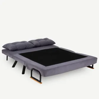 Canapea extensibila cu 2 locuri Sando cu 2 locuri - gri 78 x 78 x 133 cm