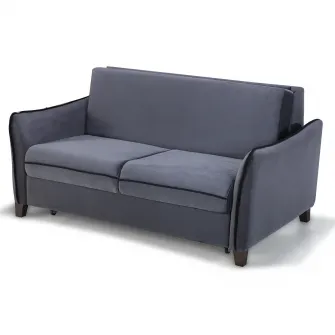 Canapea extensibila Modella Levon No, dimensiuni 164x112x90 cm, suprafata dormit 140x190, culoare gri petrol