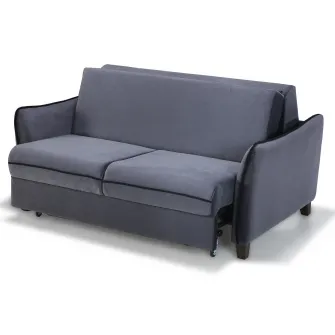 Canapea extensibila Modella Levon No, dimensiuni 164x112x90 cm, suprafata dormit 140x190, culoare gri petrol