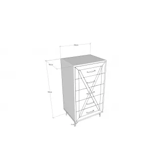 Comoda, Planeta 50 x 95 x 40 cm