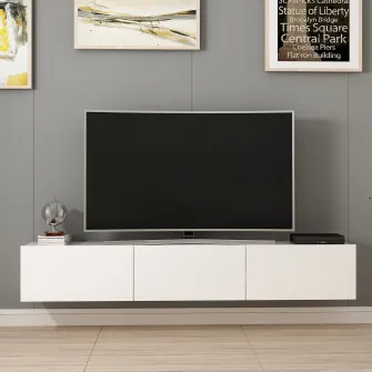 Comoda TV, Rigel - Alb, 180 x 30 x 32 cm